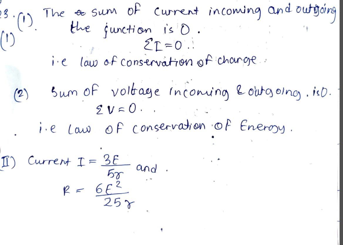 Raw Student Handwritten Physics Exam Answer